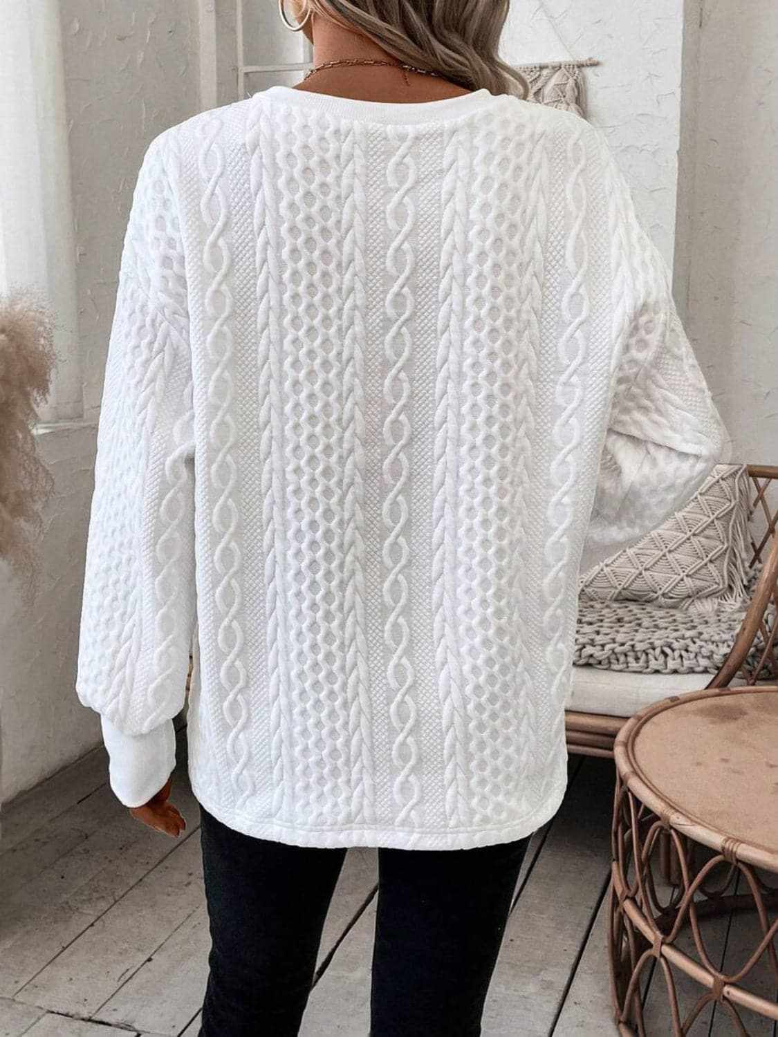 Accessories Trendsi Casual V-neck long sleeve top