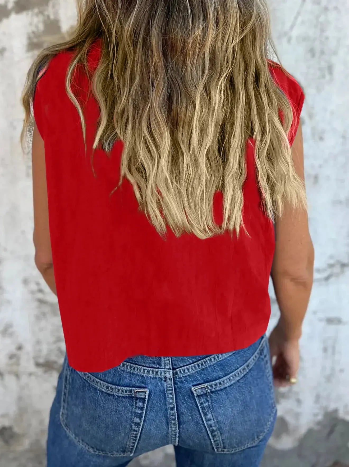 Full Size Cap Sleeve Button Down Linen Shirt