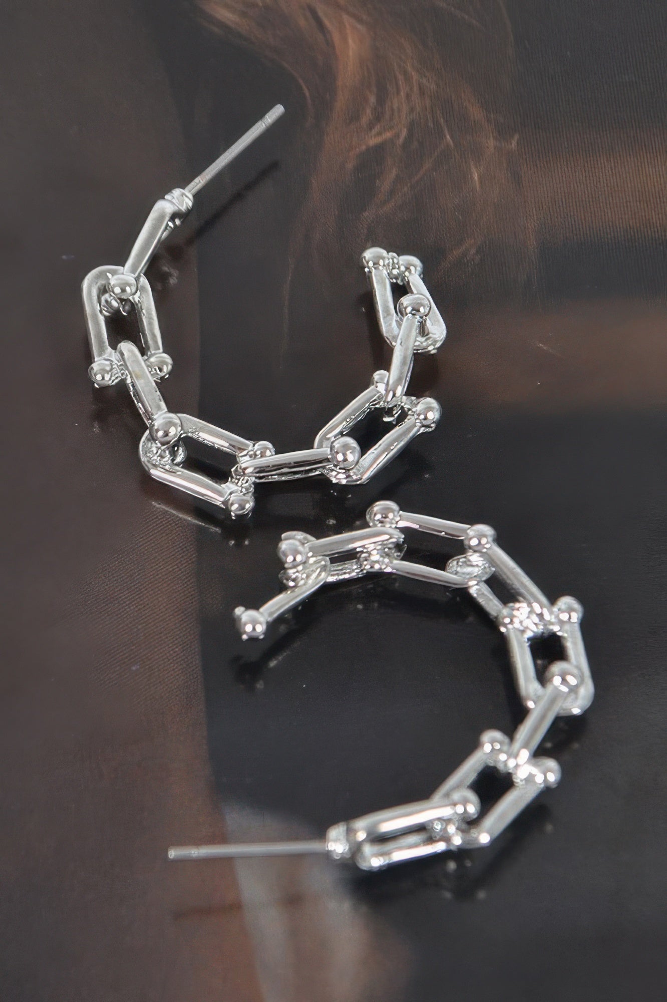Chain Hoop Earrings
