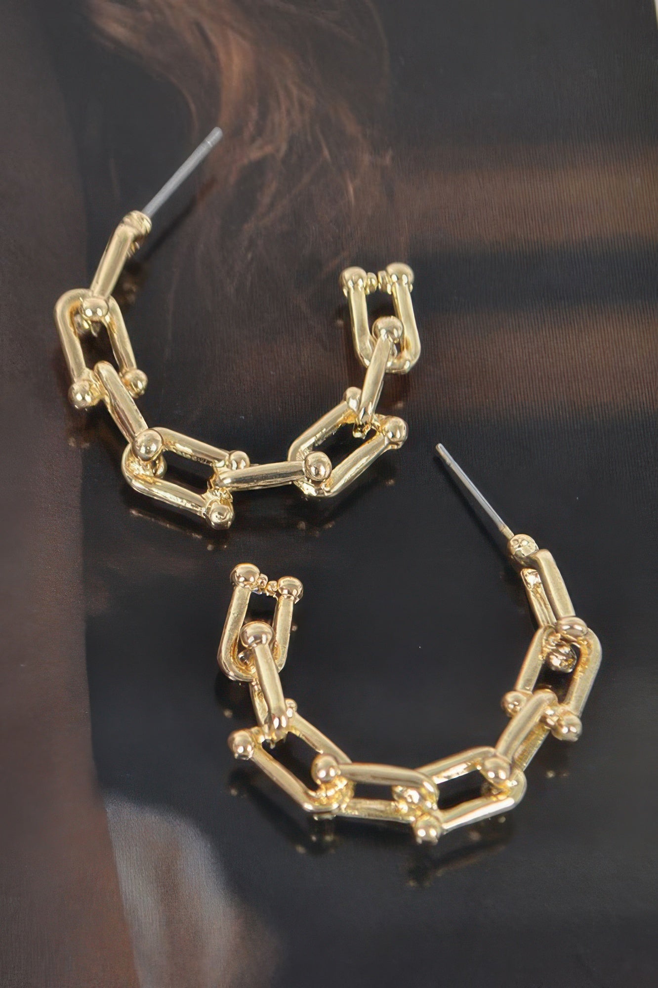 Chain Hoop Earrings