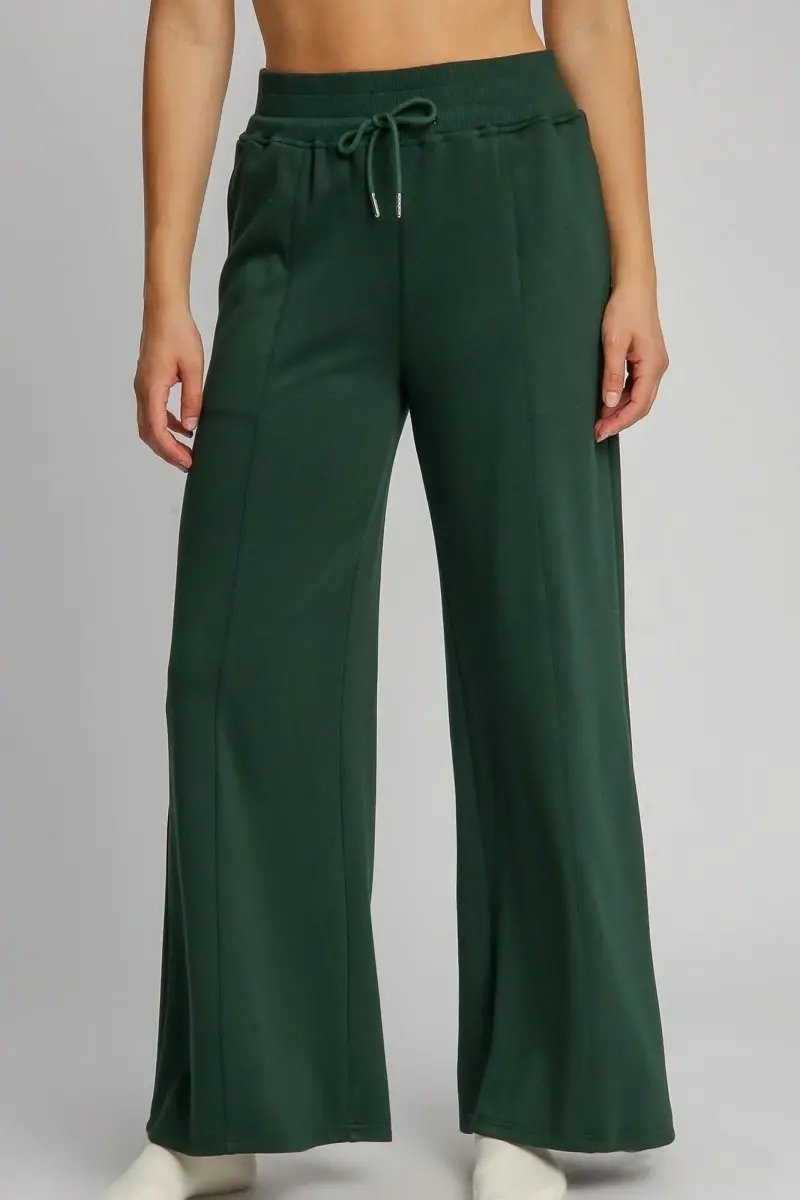 Trendsi Drawstring Wide Leg Pants Women's Casual Trousers with Pockets, Opaque