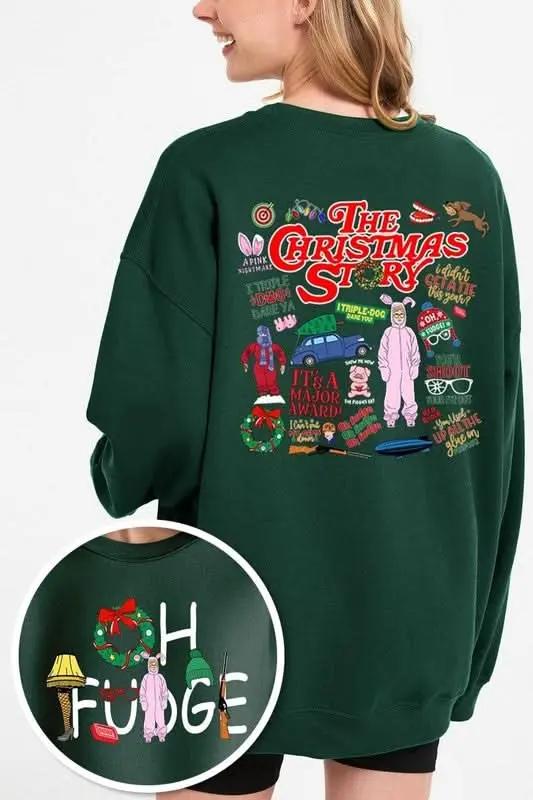 Color Bear Christmas Fleece Sweatshirt | Cozy Unisex