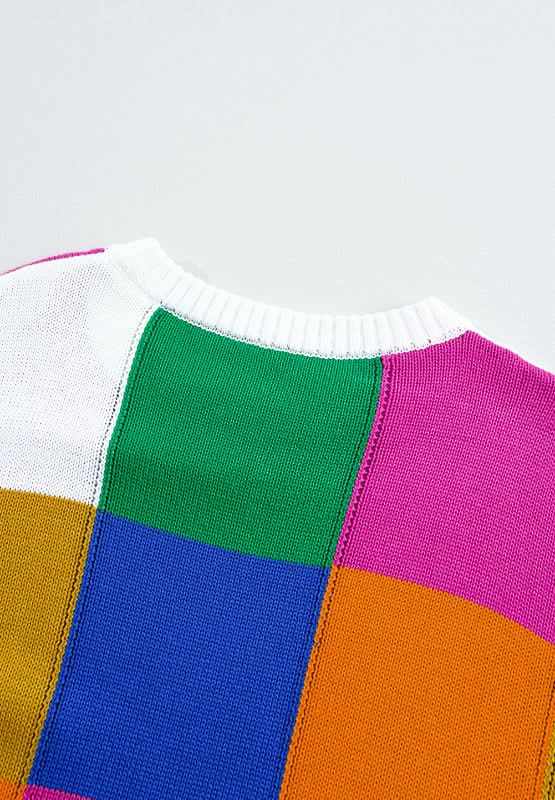 Trendsi Color Block Long Sleeve Sweater | Knit