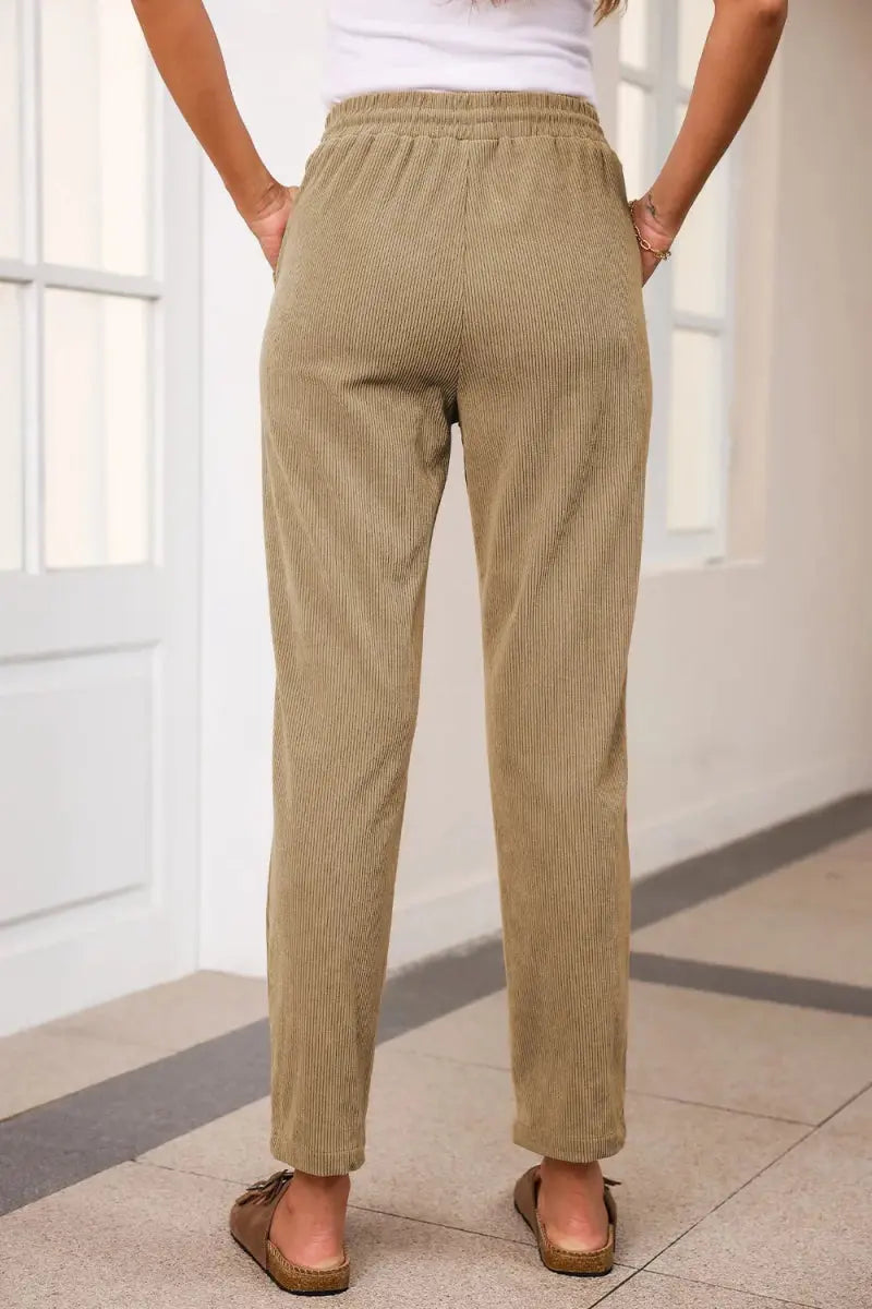 Trendsi Drawstring Pants Women's Casual Everyday Straight Leg with Pockets