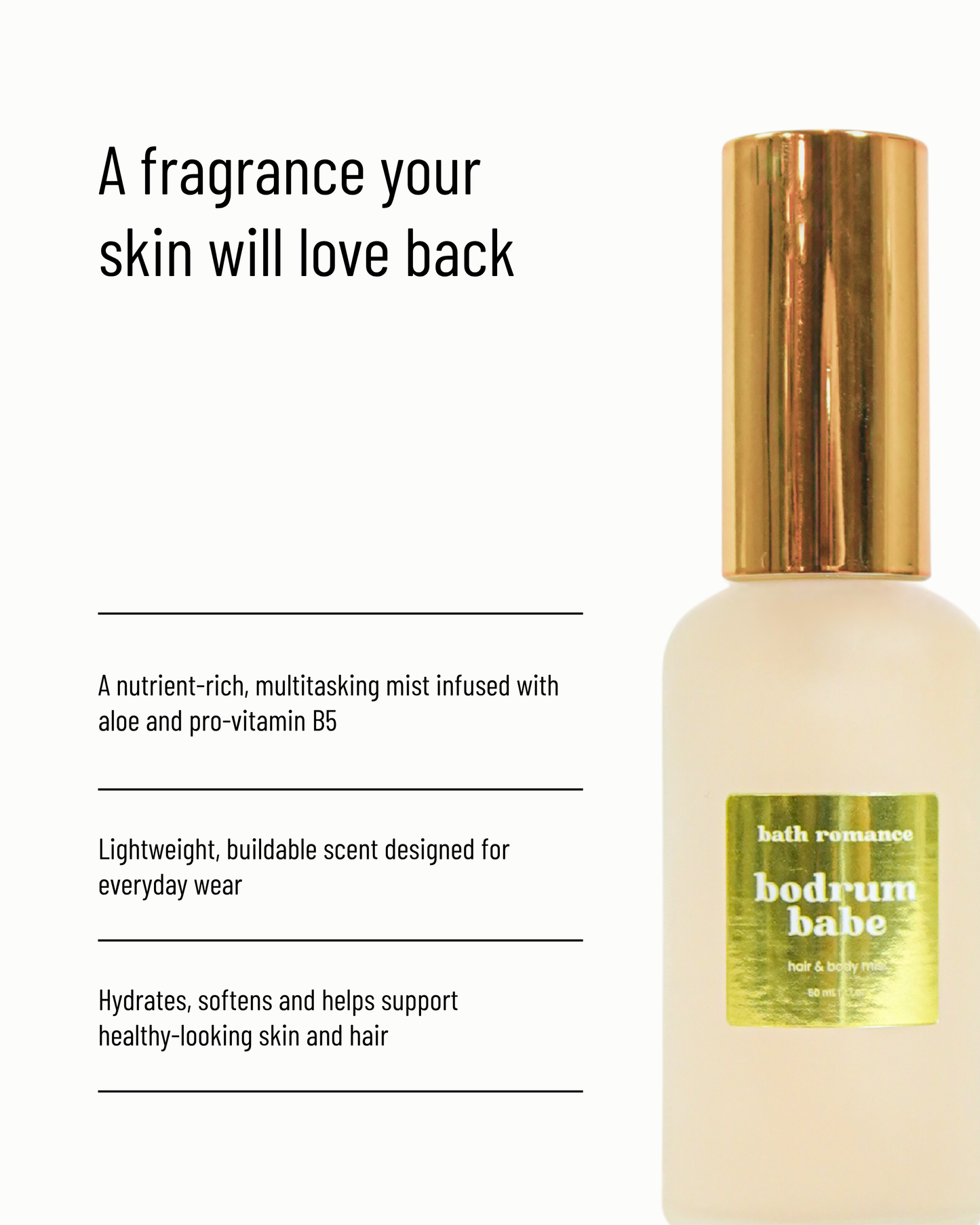 bodrum babe - conditioning hair + body mist