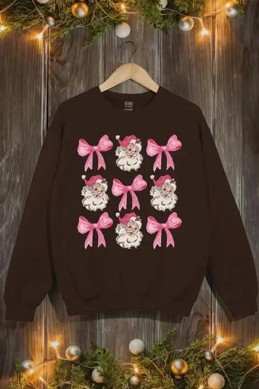 Pink Christmas Fleece Sweatshirt | Color Bear