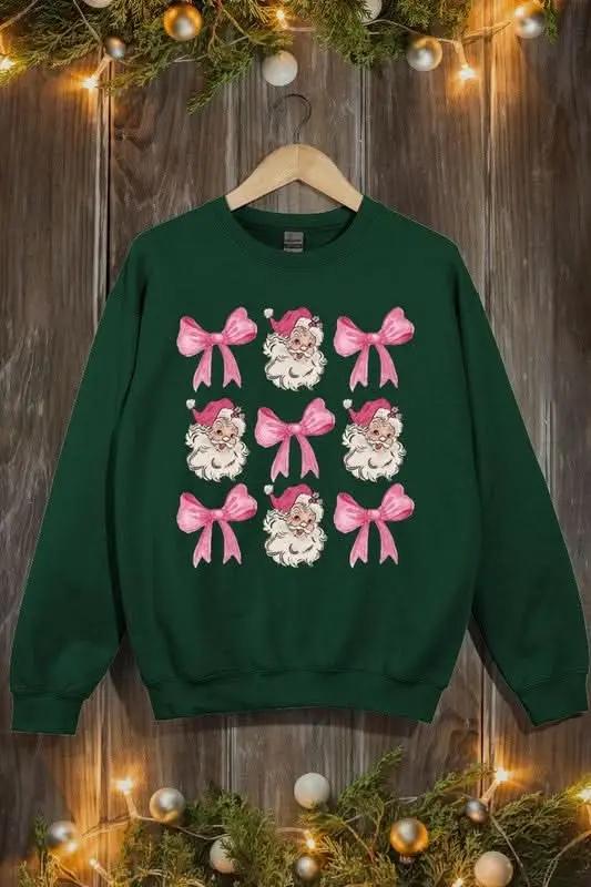 Pink Christmas Fleece Sweatshirt | Color Bear