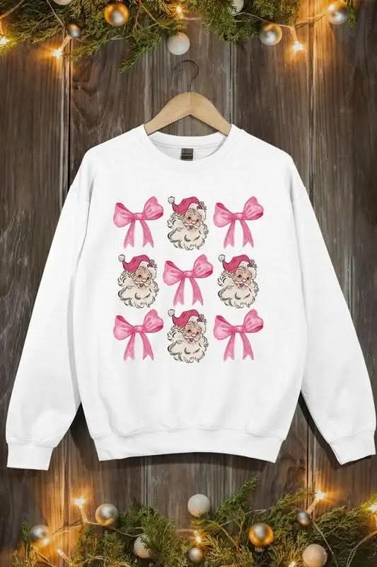 Pink Christmas Fleece Sweatshirt | Color Bear
