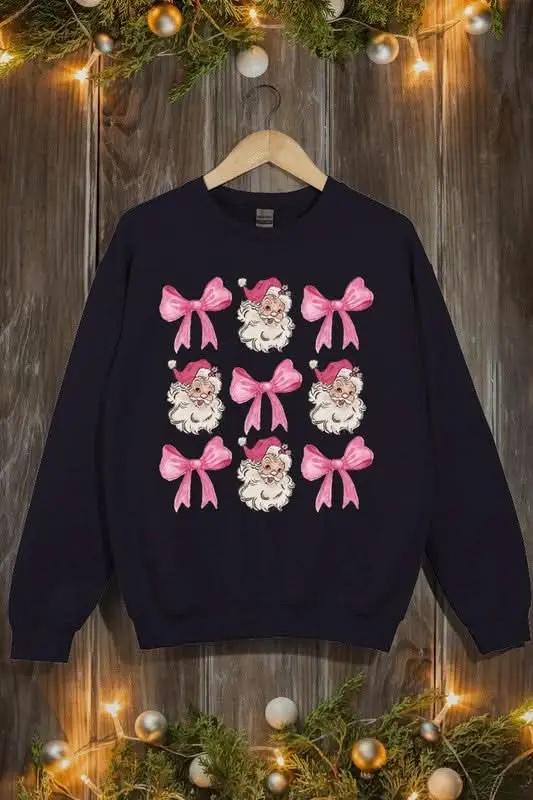 Pink Christmas Fleece Sweatshirt | Color Bear