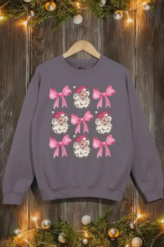 Pink Christmas Fleece Sweatshirt | Color Bear