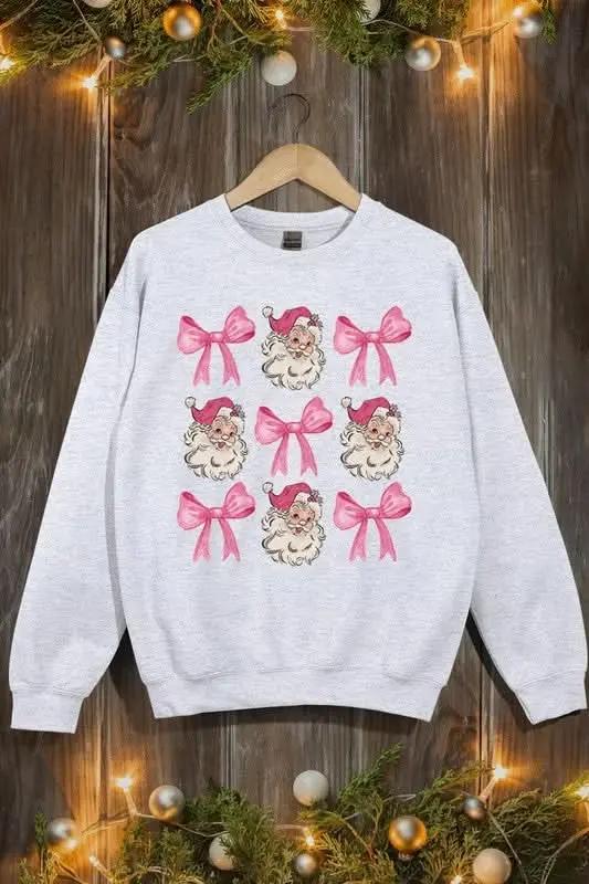 Pink Christmas Fleece Sweatshirt | Color Bear