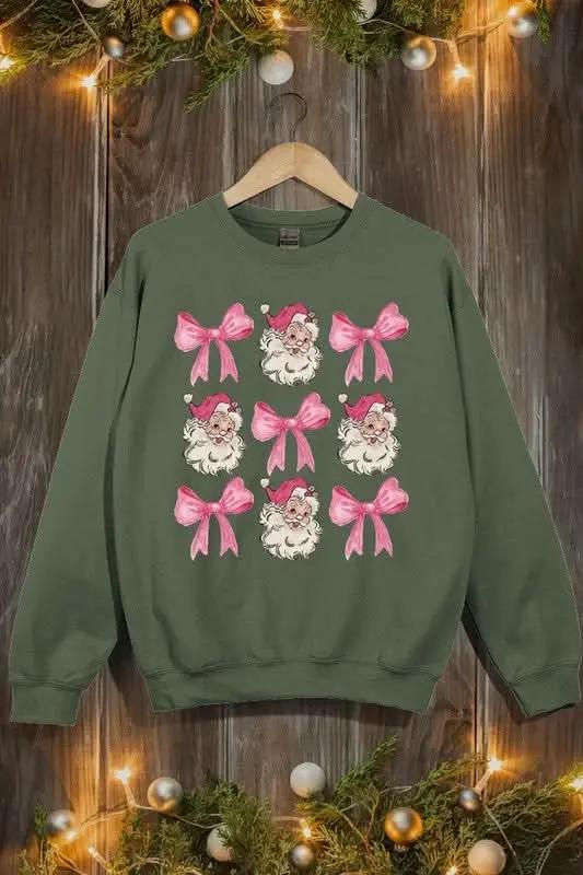 Pink Christmas Fleece Sweatshirt | Color Bear