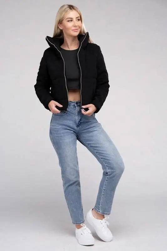 Ambiance Apparel Corduroy Zip-Up Jacket for Women
