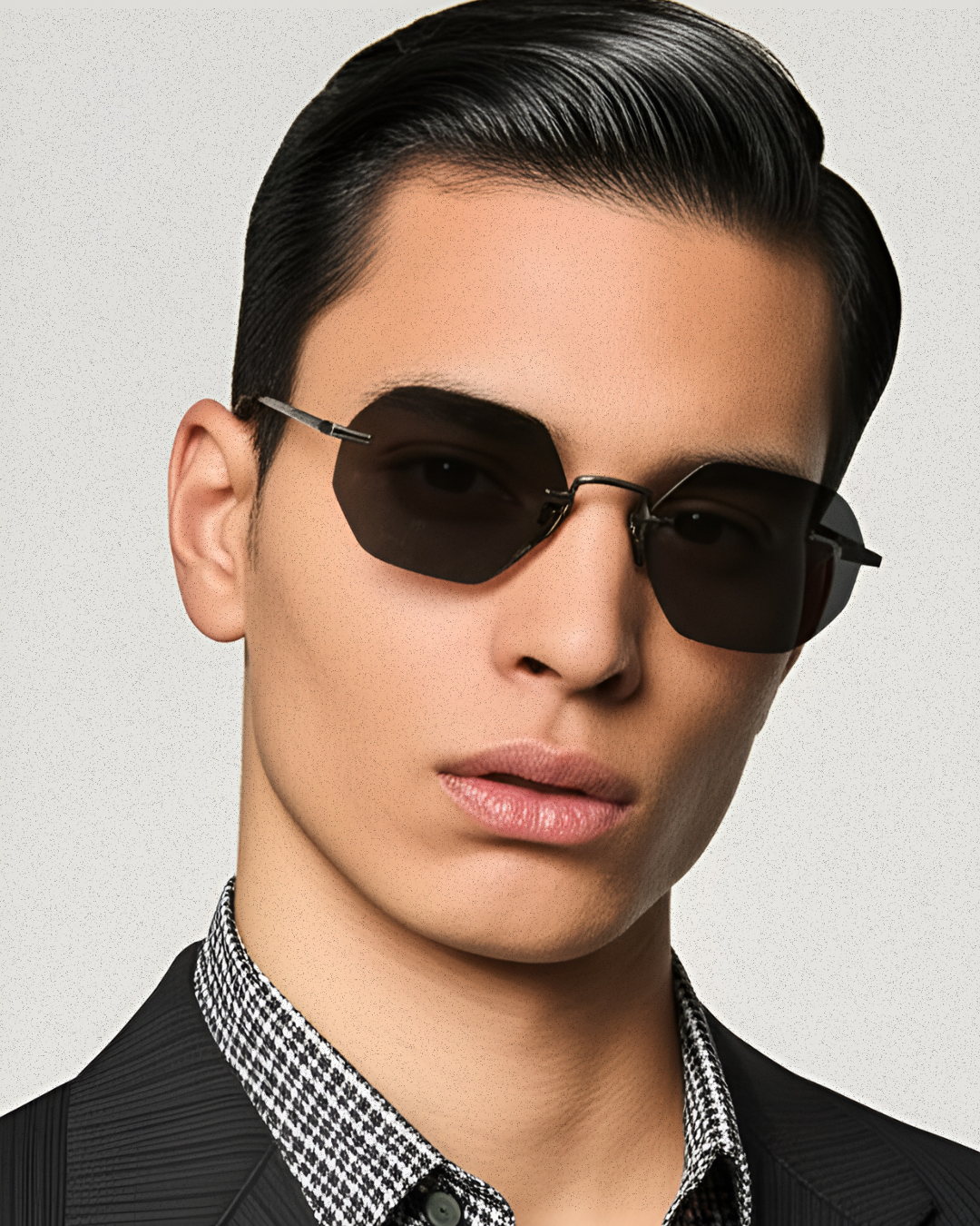 Vonne 51mm Rimless Sunglasses | Black