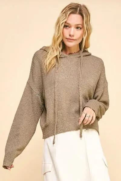 Sweaters Trendsi Drop Shoulder Sweater Women's Loungewear Knit Top: Cozy & Comfy