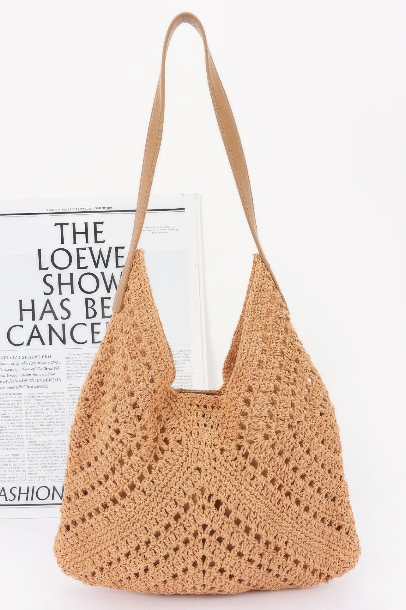 Crochet Shoulder Bag With Pouch