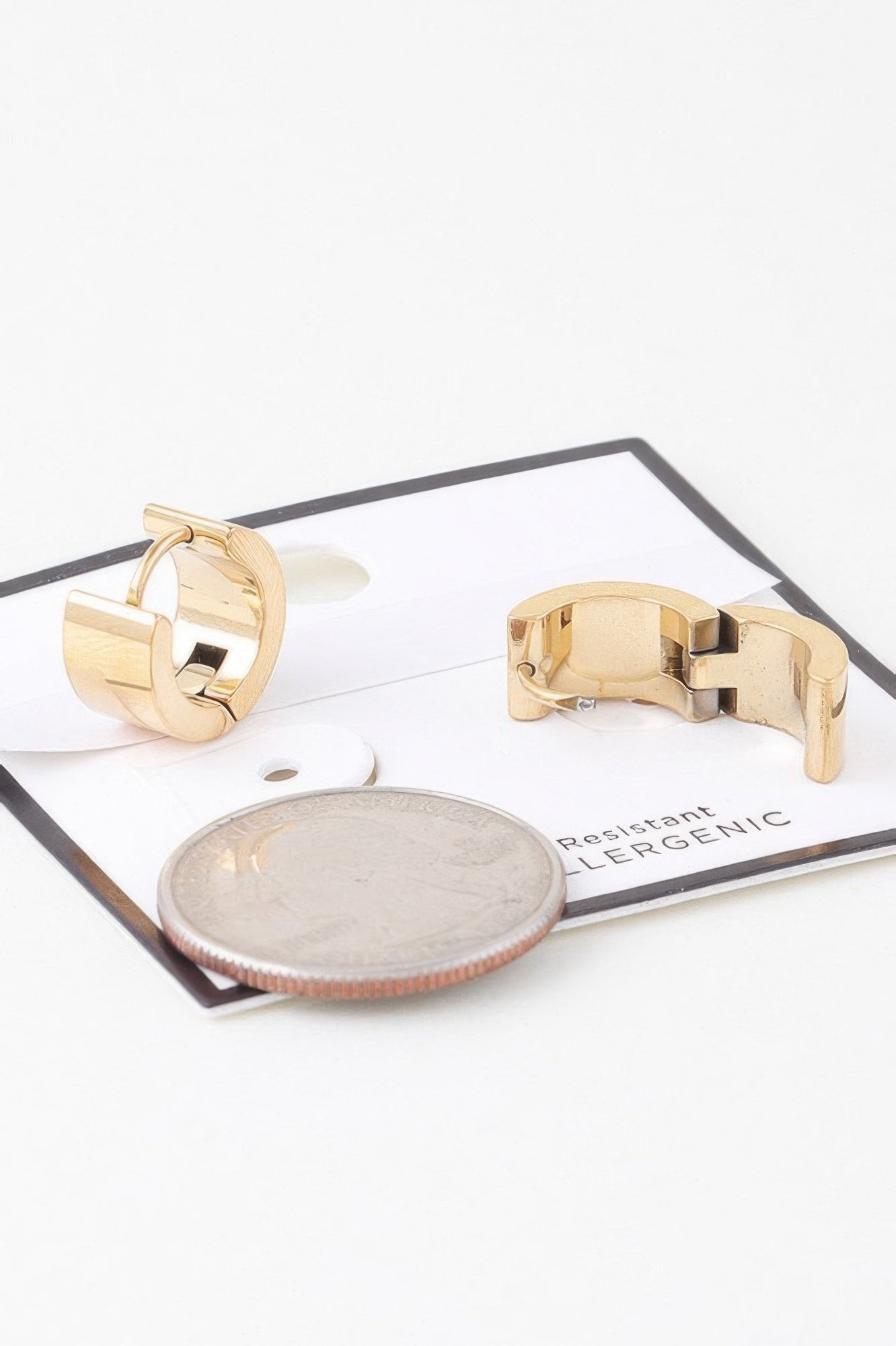 Crosshatched Wide Hoop Earrings