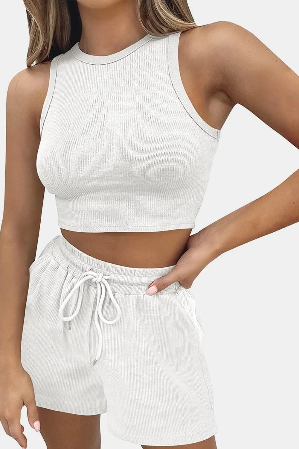 Trendsi Two-Piece Sets - Stylish Top & Shorts Set - Premium Quality