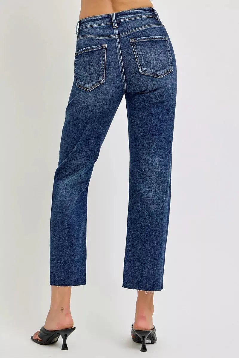 RISEN Jeans - High Rise Slim Barrel Jeans