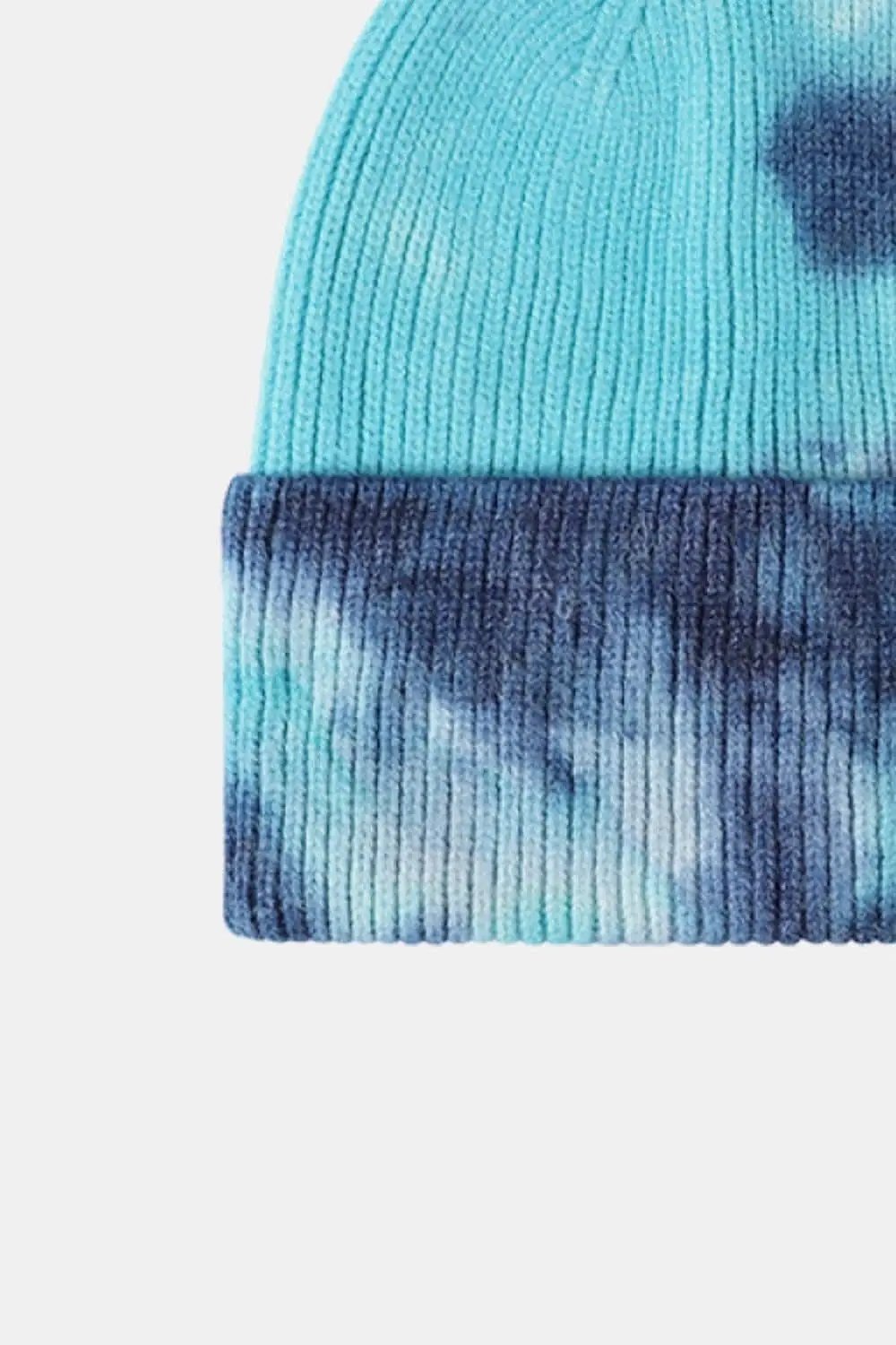Trendsi Tie-Dye Knit Beanie Hat - Colorful Unisex Winter