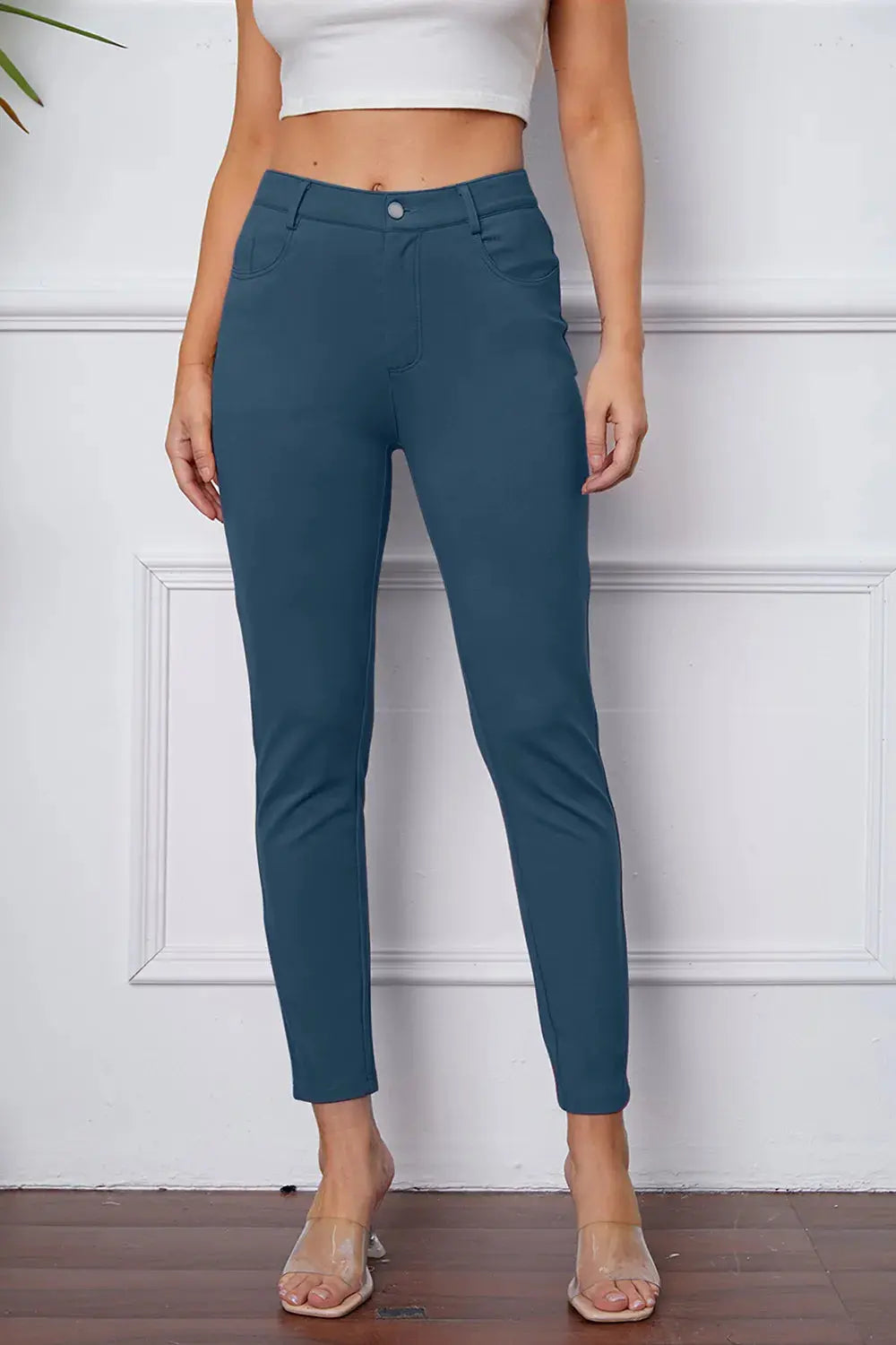 Basic BAE Full Size StretchyStitch High Waist Skinny Pants