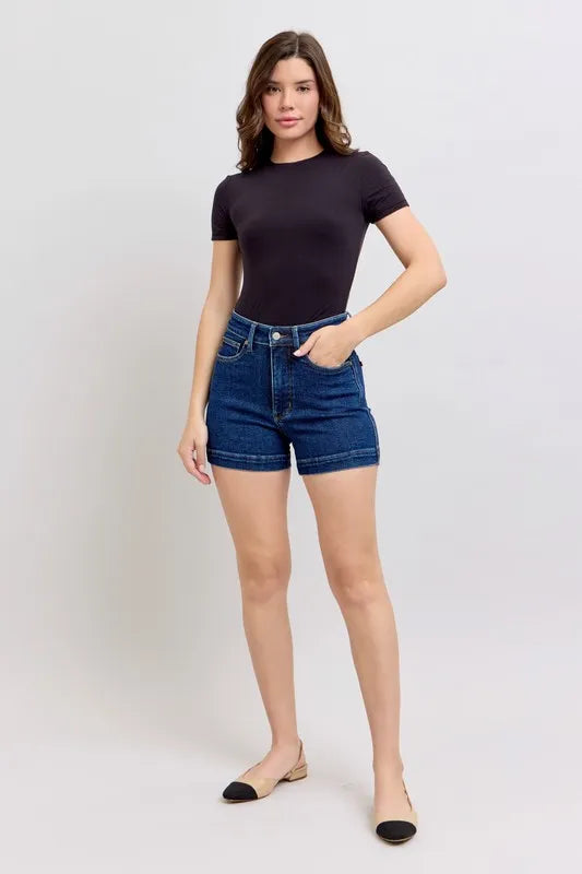 Judy Blue Full Size High Waist Tummy Control Denim Shorts