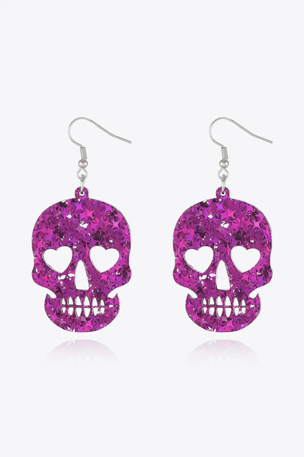 Halloween Skull Acrylic Drop Earrings