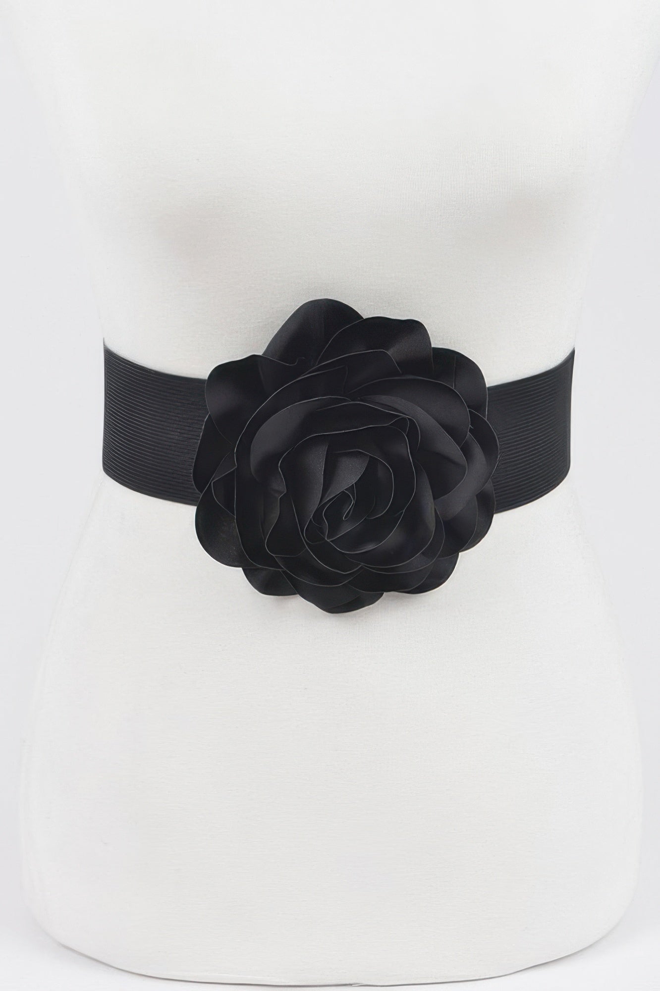 Delicate Beautiful Flower Plus Size Elastic Belt
