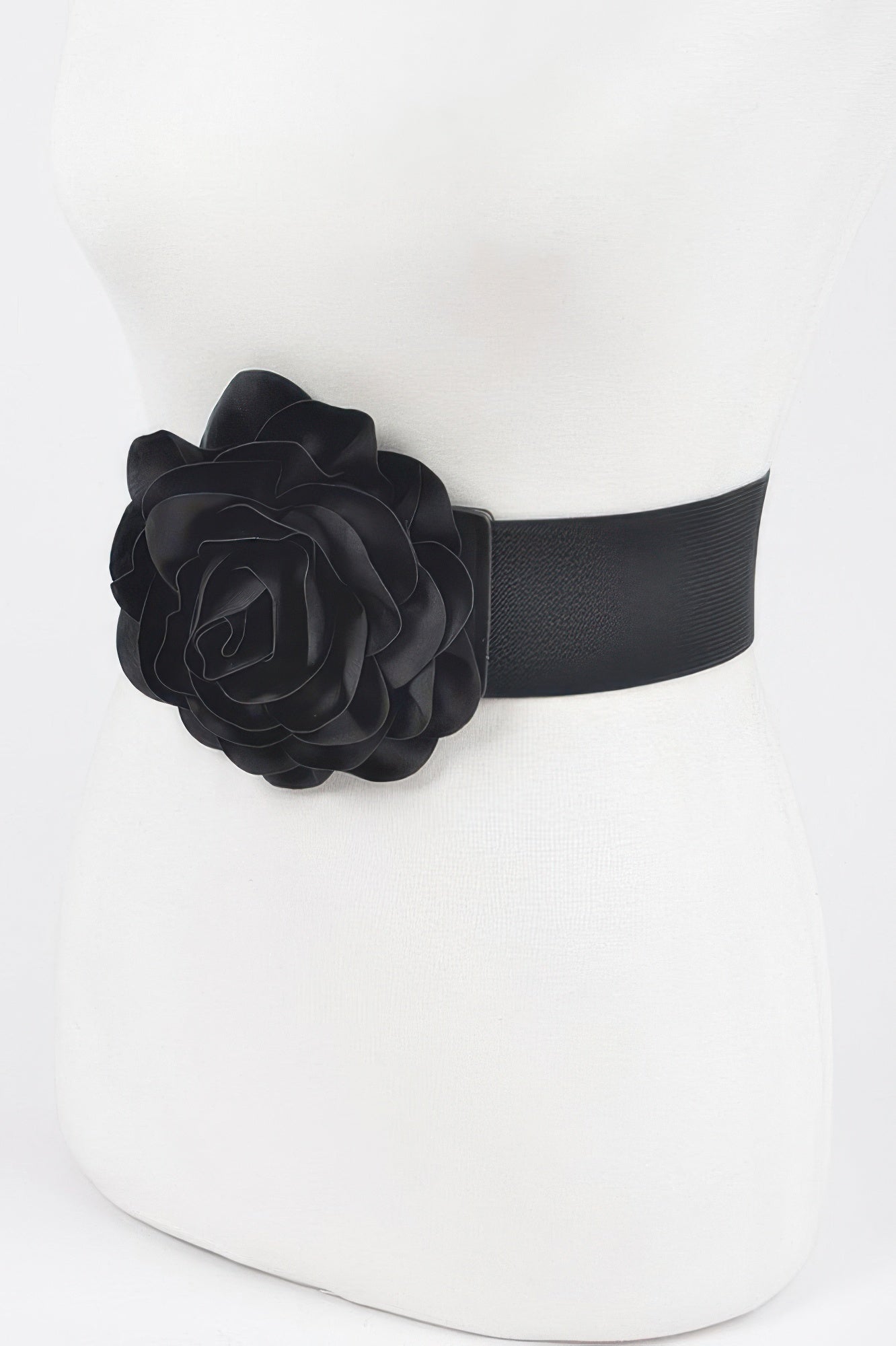 Delicate Beautiful Flower Plus Size Elastic Belt