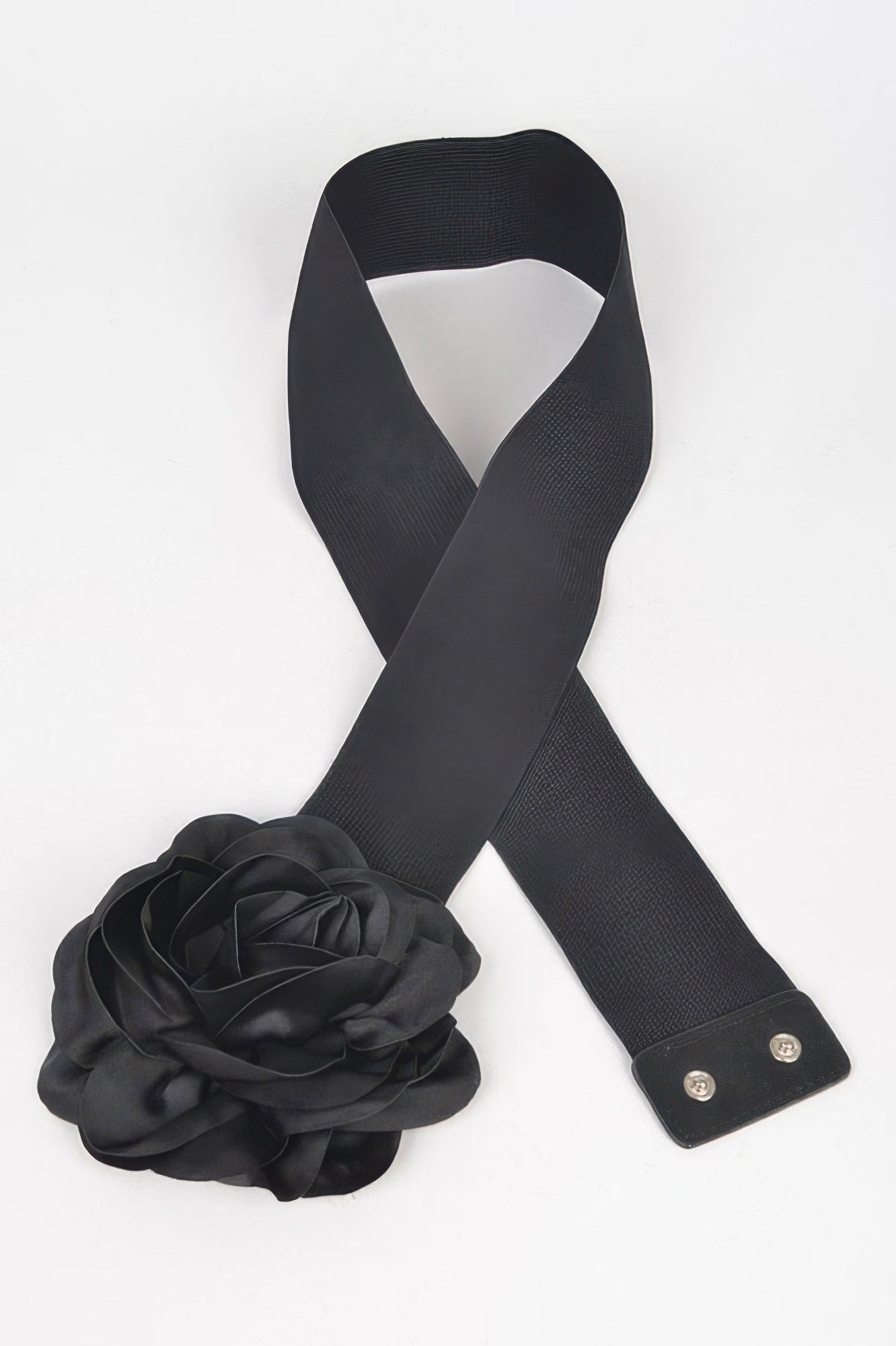 Delicate Beautiful Flower Plus Size Elastic Belt