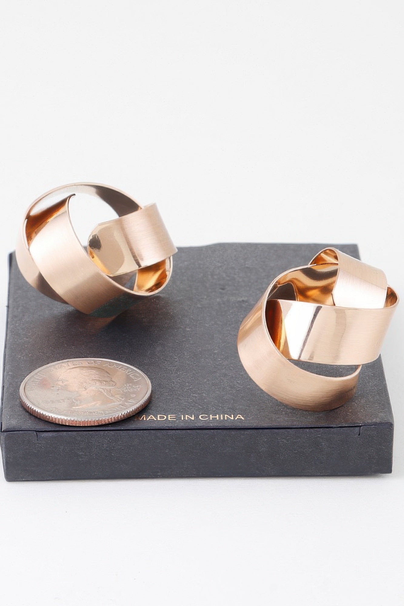 Delicate Shiny Curved Earrings