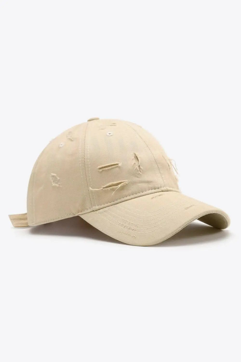 Trendsi Distressed Baseball Cap Adjustable Cotton — Vintage Style