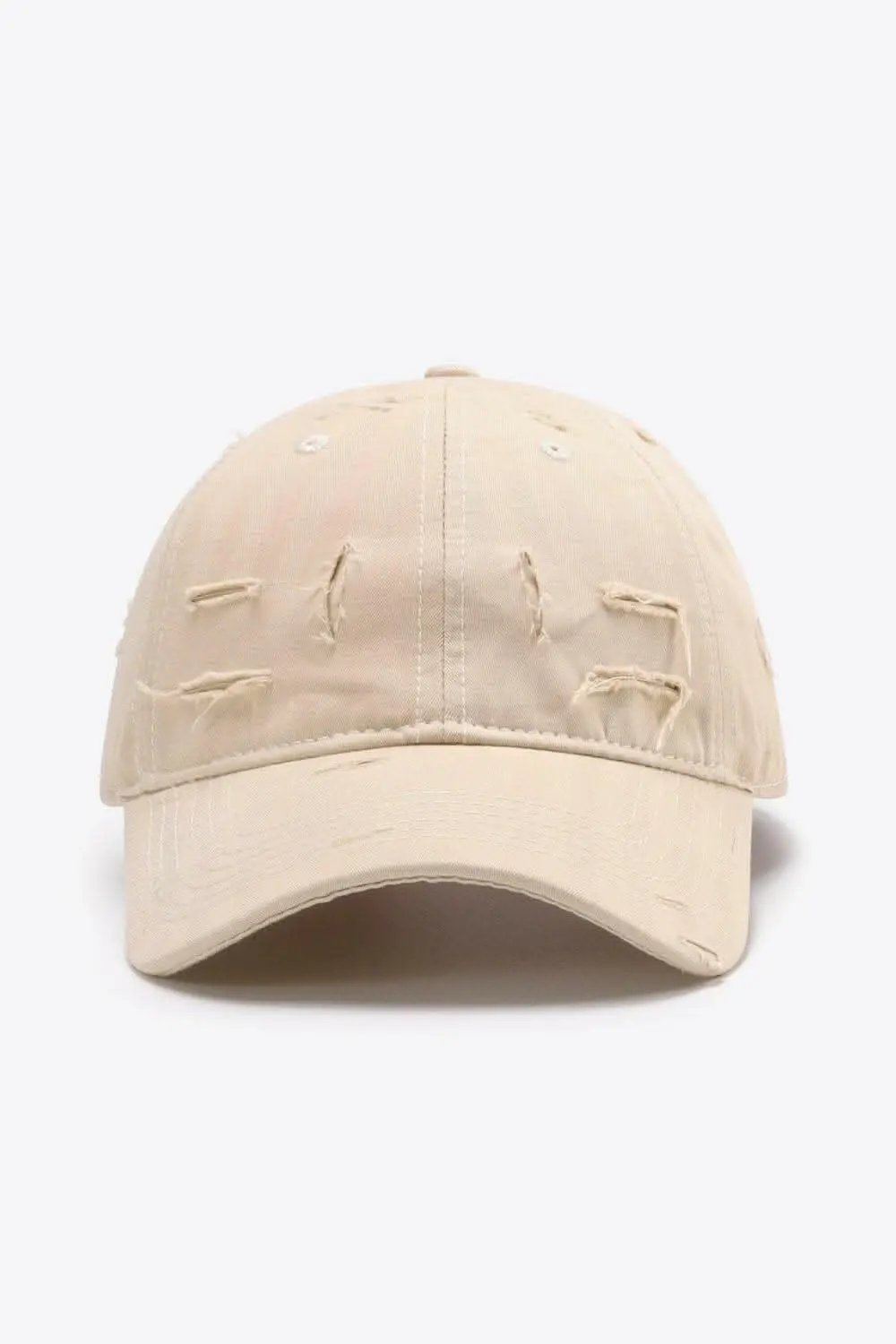 Trendsi Distressed Baseball Cap Adjustable Cotton — Vintage Style