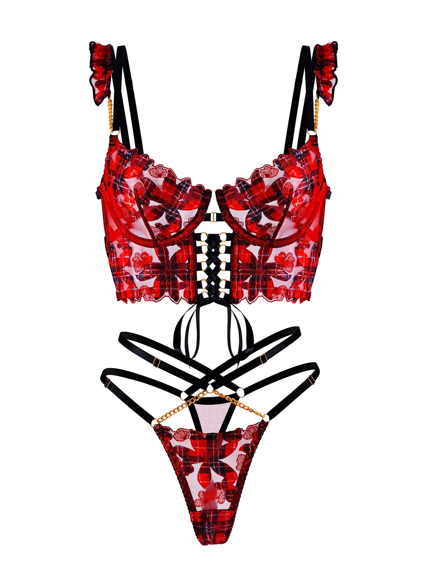 Vivienne Lace Harness Set