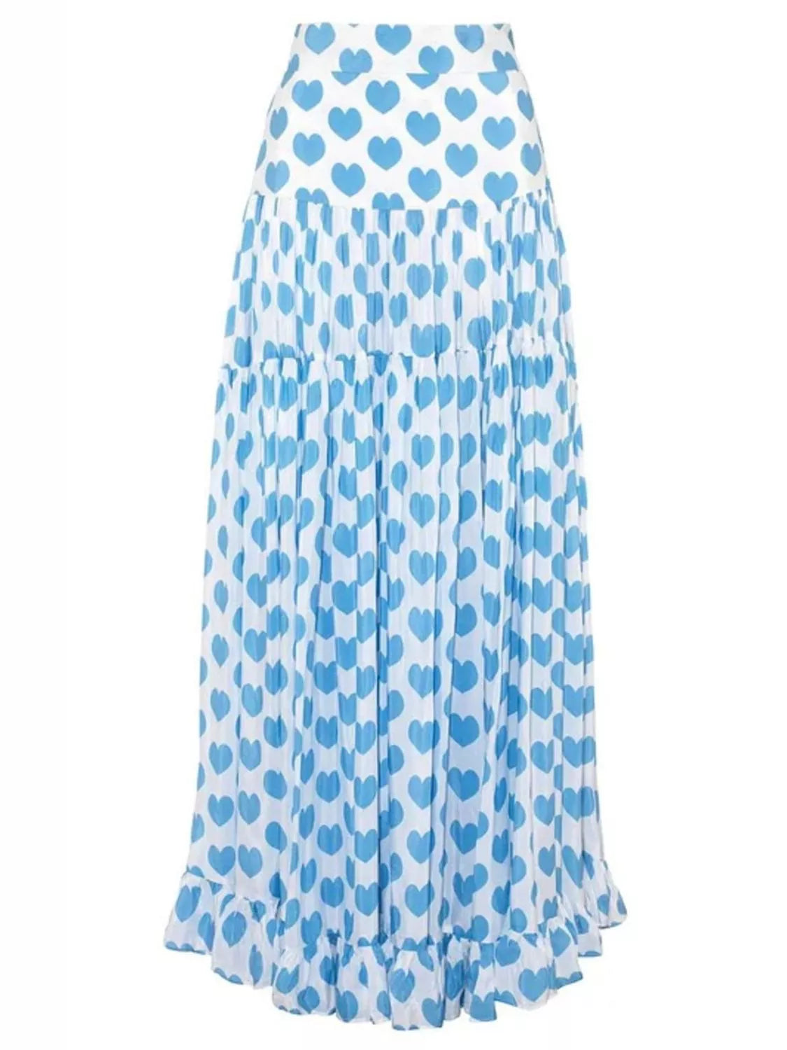 Printed One Piece Swimsuit and Skirt Set