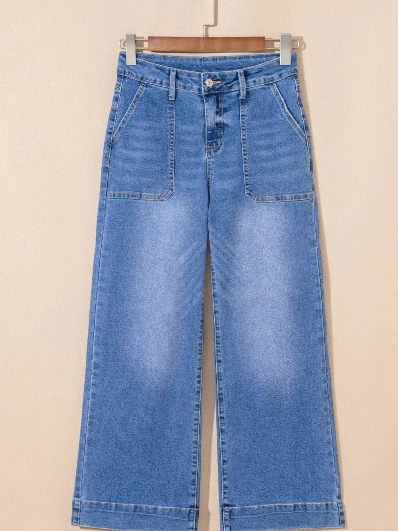High Waisted Wide Leg Flare Jeans