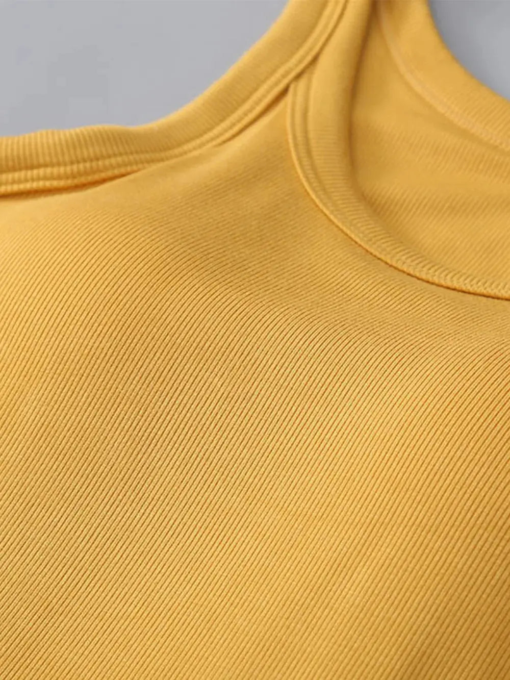 Round Neck Tank Top with Built In Bra