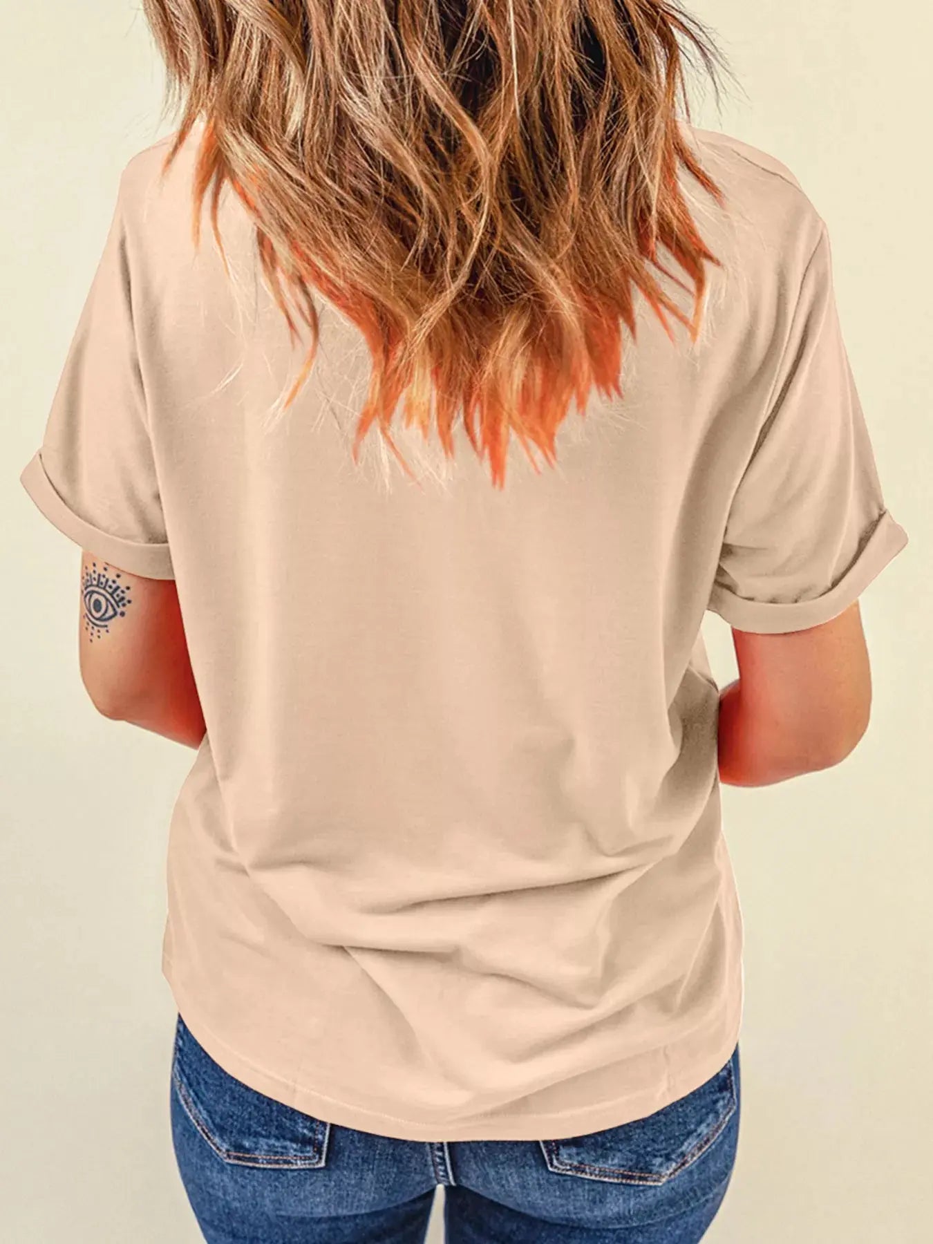 Bowknot Ghost Pumpkin Halloween Graphic T Shirt