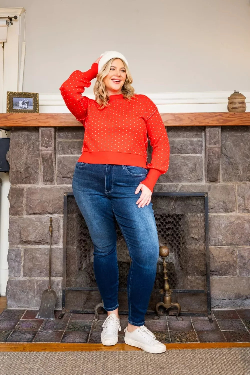Judy Blue Full Size Washed Thermal Skinny Jeans