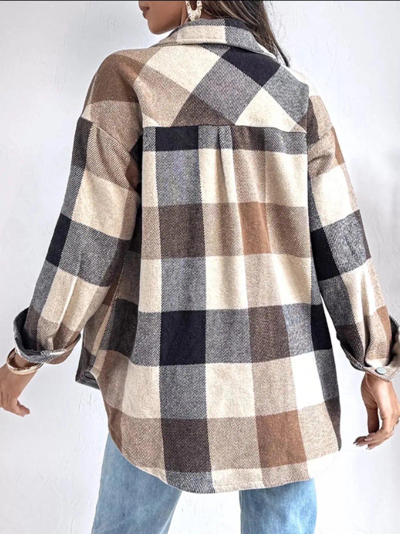 Plaid Button Up Long Sleeve Shirt