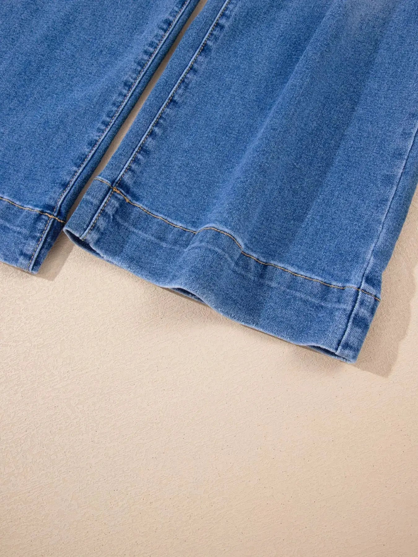 High Waisted Wide Leg Flare Jeans