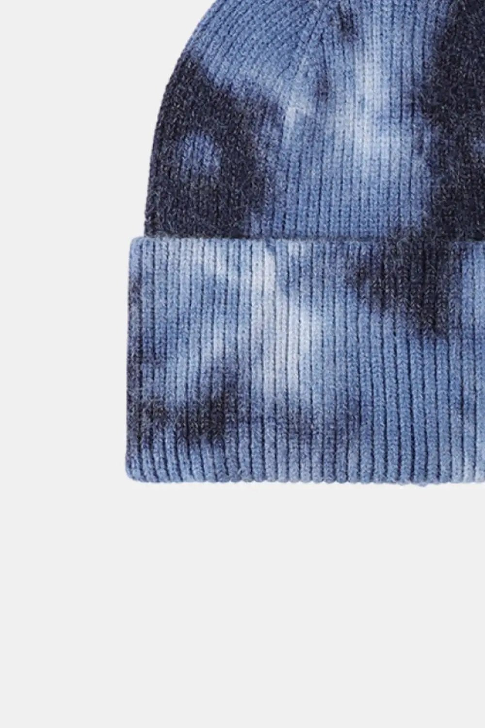 Trendsi Tie-Dye Knit Beanie Hat - Colorful Unisex Winter