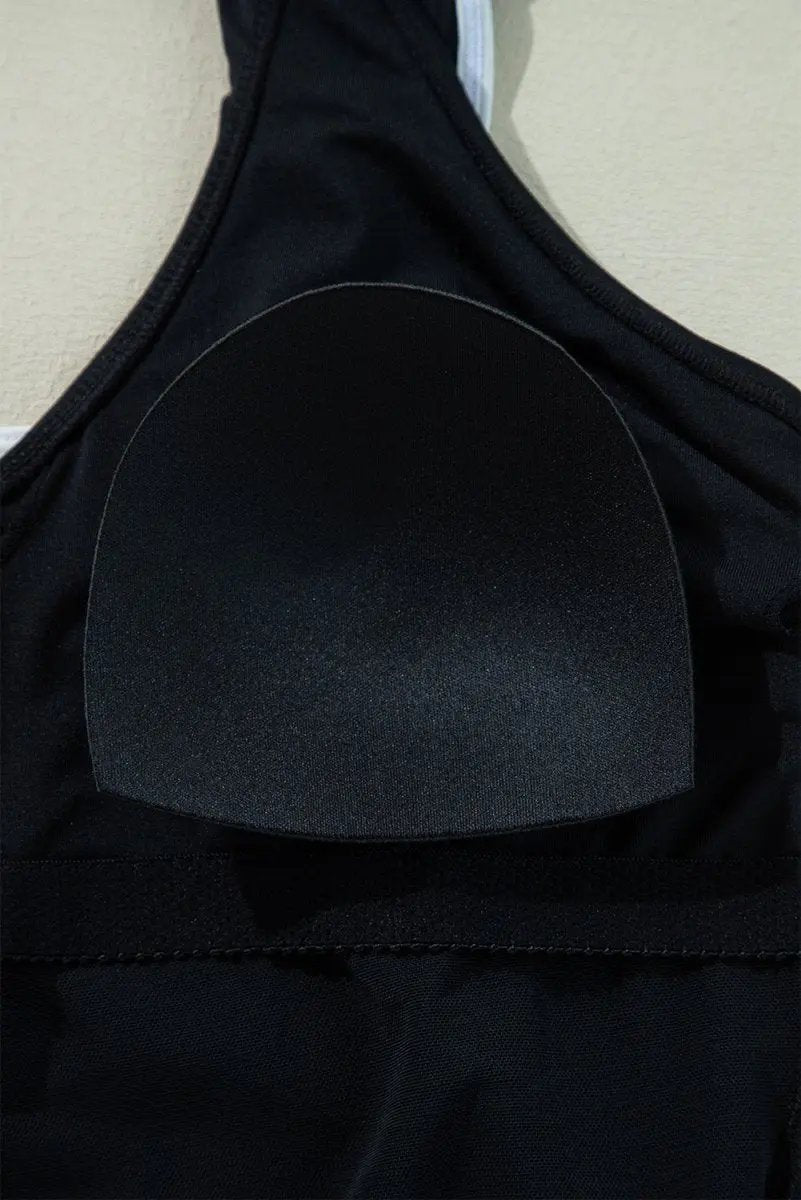 Accessories Love Salve Black Ruffle Swimsuit Vacation Women's One-Piece: Elegant & Flattering