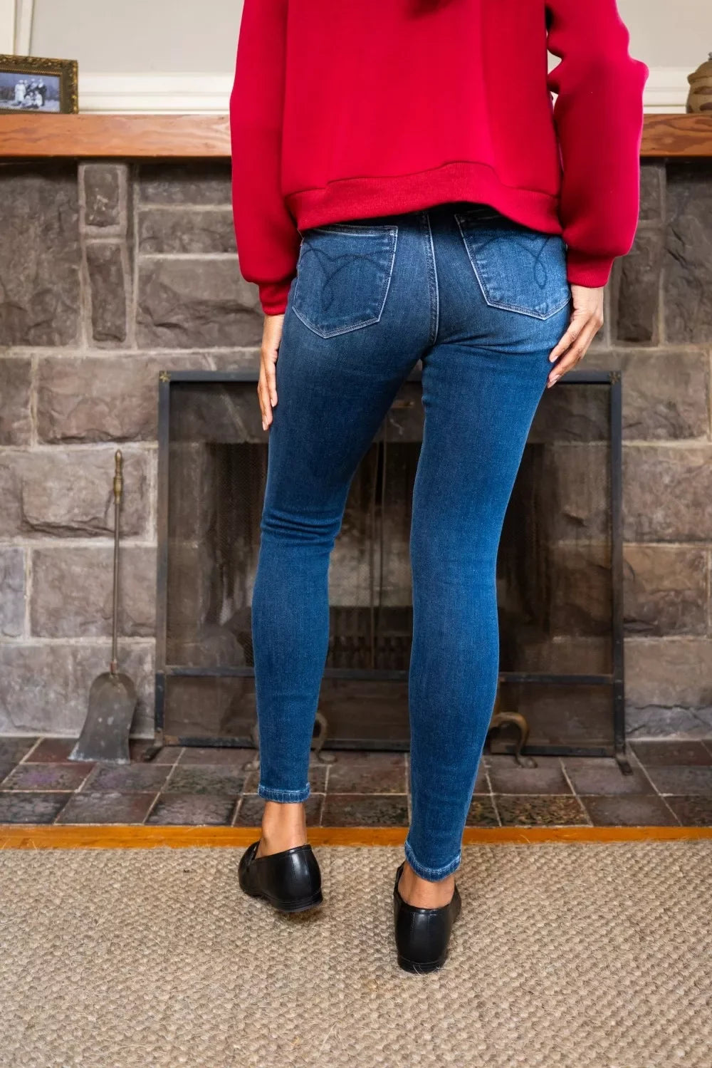 Judy Blue Full Size Washed Thermal Skinny Jeans