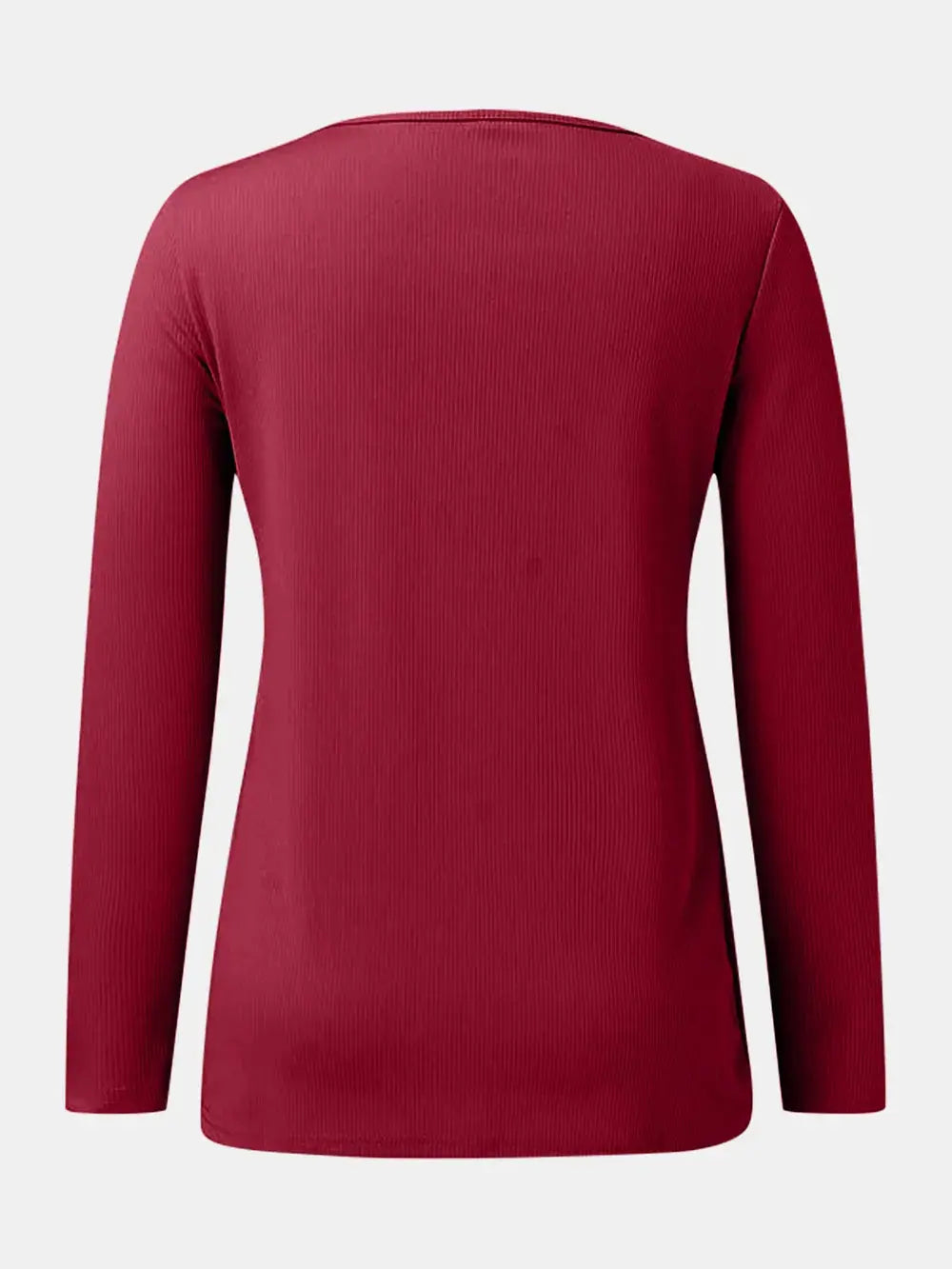 Full Size Scoop Neck Long Sleeve T Shirt
