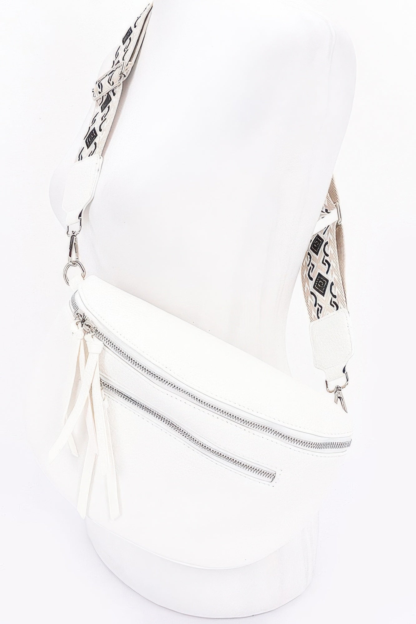 Faux Leather Crossbody Bag Belt