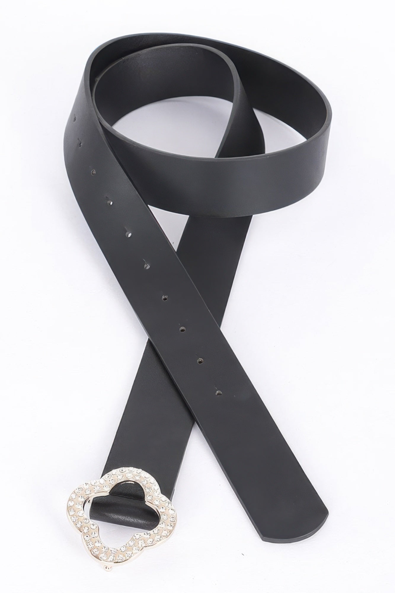 Faux Leather Metal Buckle Plus Belt