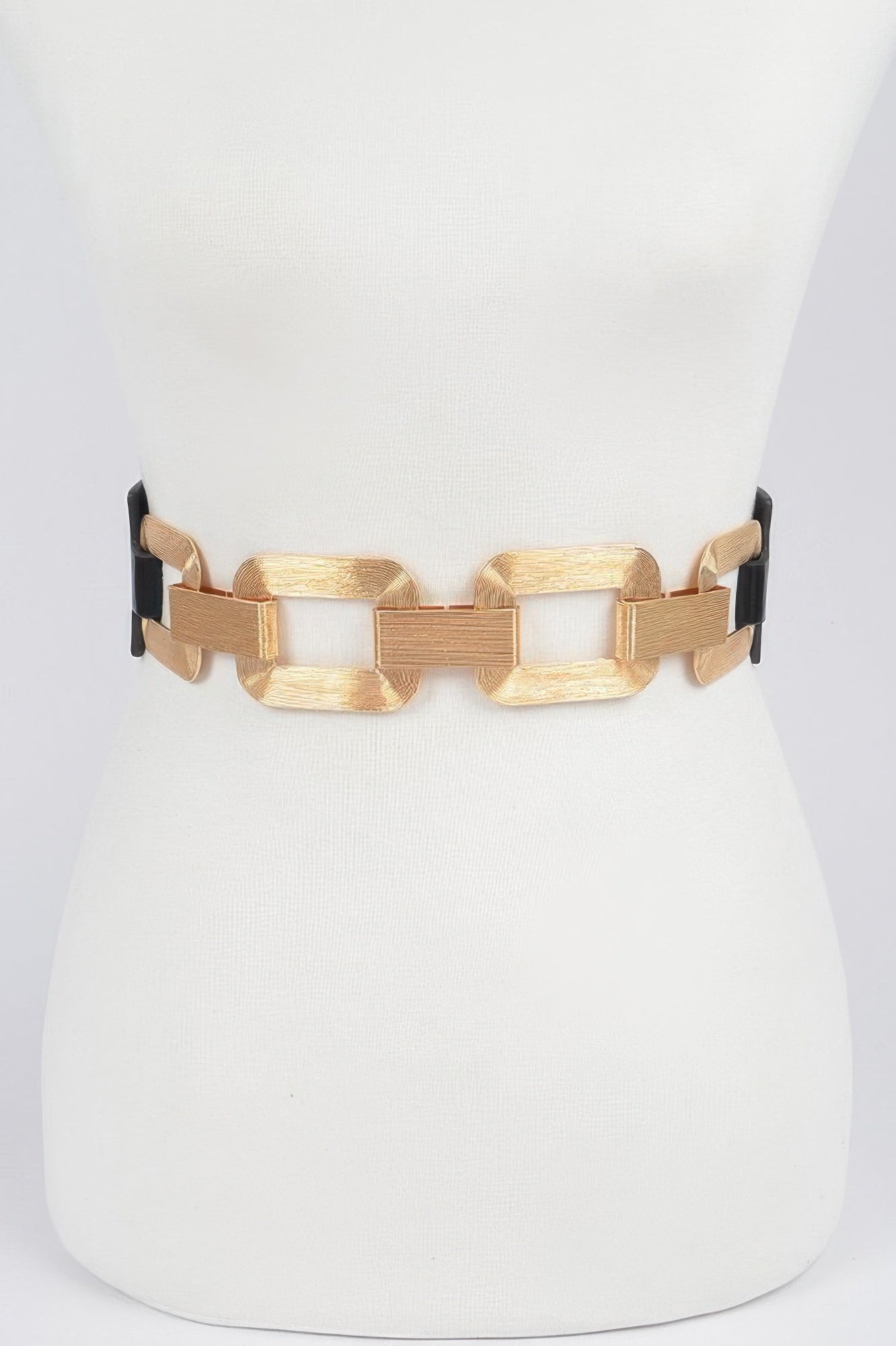 Faux Leather Multi Metal Buckle Plus Size Belt