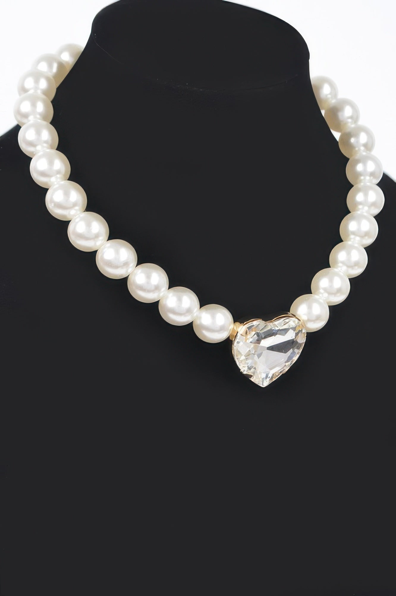 Faux Pearl Stone Necklace