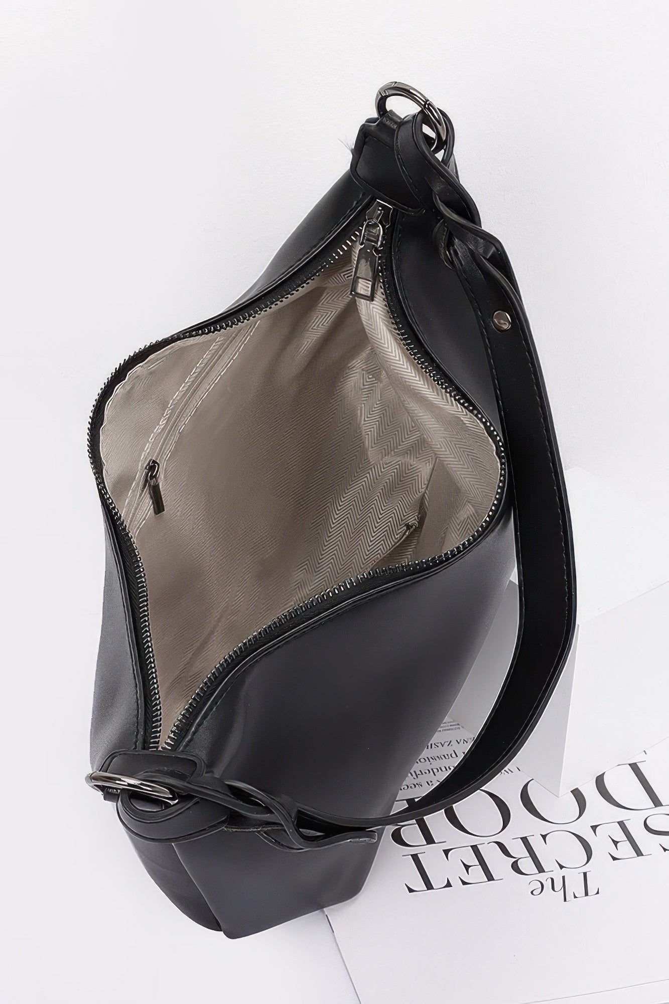 Faux Strap Shoulder Bag